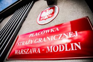 Tablica informacyjna PSG Warszawa-Modlin. Tablica informacyjna PSG Warszawa-Modlin.