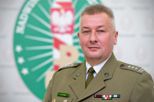 Na zdjęciu Zastępca Komendanta  Nadwiślańskiego Oddziału Straży Granicznej płk SG Dariusz LUTYŃSKI