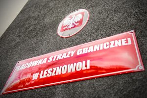 Tablica informacyjna placów Straży Granicznej w Lesznowoli. Tablica informacyjna placów Straży Granicznej w Lesznowoli.