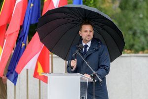 Przemawia Rafał Trzaskowski, prezydent m.st. Warszawy. Przemawia Rafał Trzaskowski, prezydent m.st. Warszawy.
