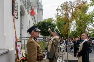 Poświęcenie pamiątkowej tablicy. Poświęcenie pamiątkowej tablicy.