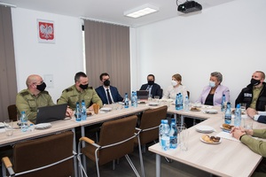 Wizyta Pani Komisarz Ylvy Johansson w Strzeżonym Ośrodku dla Cudzoziemców w Lesznowoli 
