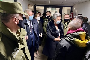 Wizyta Pani Komisarz Ylvy Johansson w Strzeżonym Ośrodku dla Cudzoziemców w Lesznowoli 