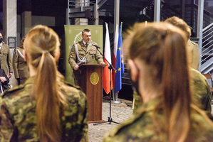 Przemawia Komendant NwOSG. Przemawia Komendant NwOSG.