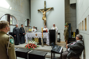 Mszę Świętą rozpoczyna kapelan NwOSG ks. ppłk. SG Ryszard Preuss. Mszę Świętą rozpoczyna kapelan NwOSG ks. ppłk. SG Ryszard Preuss.