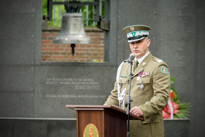 Przemawia Komendant NwOSG gen. bryg. SG Robert Bagan. Przemawia Komendant NwOSG gen. bryg. SG Robert Bagan.