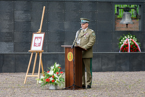 Przemawia Komendant NwOSG. Przemawia Komendant NwOSG.