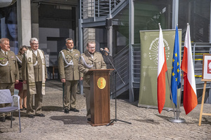 Przemawia Dziekan Prawosławny Straży Granicznej ksiądz ppłk SG Adam Weremijewicz. Przemawia Dziekan Prawosławny Straży Granicznej ksiądz ppłk SG Adam Weremijewicz.