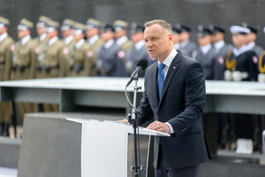 Przemawia prezydent Andrzej Duda. Przemawia prezydent Andrzej Duda.