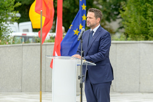 Przemawia Pan Rafał Trzaskowski. Przemawia Pan Rafał Trzaskowski.