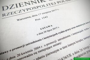 Pierwsza strona Dziennika Ustaw. Pierwsza strona Dziennika Ustaw.