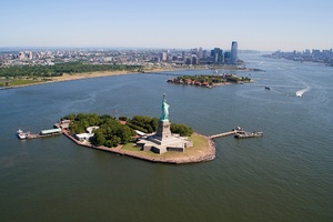 New York z okna samolotu 