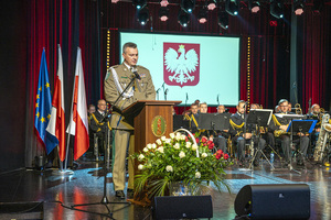 Przemawia generał brygady Straży Granicznej Robert Bagan. Przemawia generał brygady Straży Granicznej Robert Bagan.
