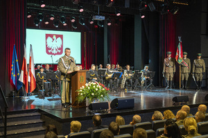 Przemawia generał brygady Straży Granicznej Robert Bagan. Przemawia generał brygady Straży Granicznej Robert Bagan.