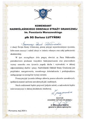 Rektor Akademii Sztuki Wojennej 