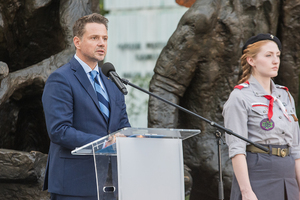 Prezydent Warszawy Rafał Trzaskowski. Prezydent Warszawy Rafał Trzaskowski.