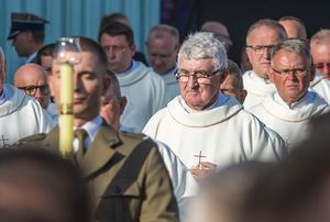 Kapelan NwOSG ks. ppłk. SG Ryszard Preuss podczas polowej mszy św. Kapelan NwOSG ks. ppłk. SG Ryszard Preuss podczas polowej mszy św.