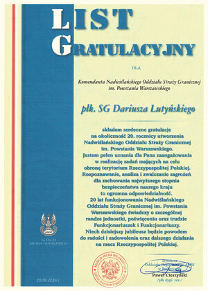 Gratulacje. Agencja Mienia Wojskowego. Gratulacje. Agencja Mienia Wojskowego.