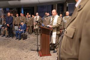 Przemawia Dziekan Ewangelicki Straży Granicznej. Przemawia Dziekan Ewangelicki Straży Granicznej.