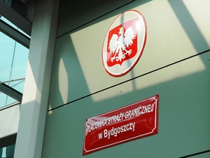 Tablica informacyjna Placówki Straży Granicznej w Bydgoszczy. Tablica informacyjna Placówki Straży Granicznej w Bydgoszczy.