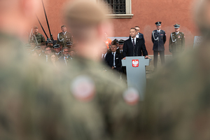 Wręczenie sztandaru 18. Stołecznej Brygadzie Obrony Terytorialnej. Wręczenie sztandaru 18. Stołecznej Brygadzie Obrony Terytorialnej.